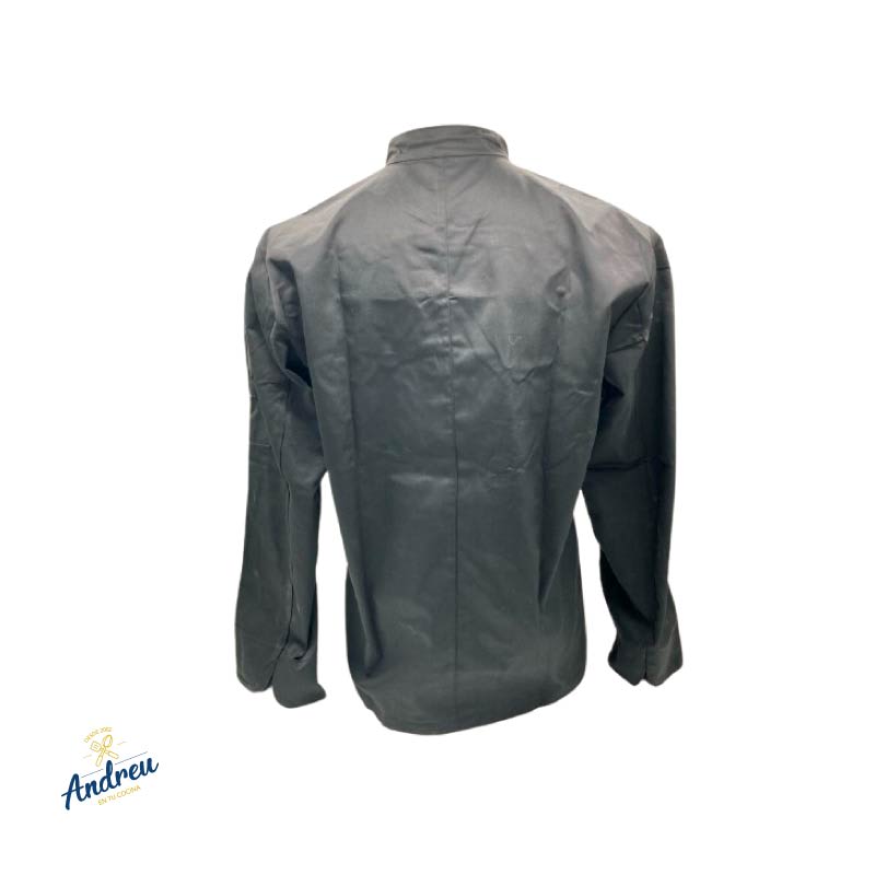 CHAQUETA CHEF UNISEX COLOR NEGRO MANGA 3/4 TALLA L UNID3