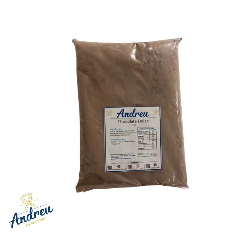CHOCOLATE DULCE EN POLVO / CACAO AZUCARADO X 1 KG1