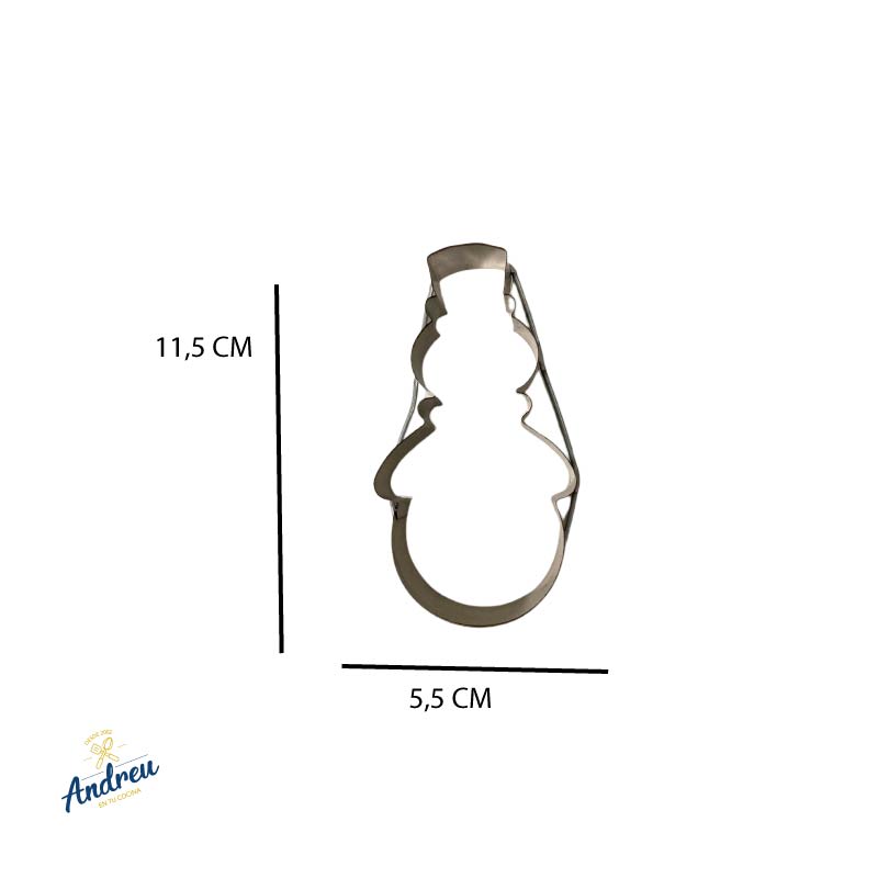 CORTADOR GALLETA NAVIDAD (MUÑECO NIEVE 11.5 X 7 X 2.5 CM ) X 1 UNID1