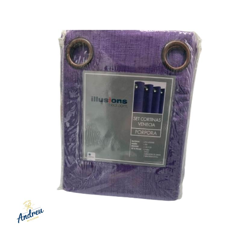 JUEGO CORTINAS ILUSIONS COLORES UNID1