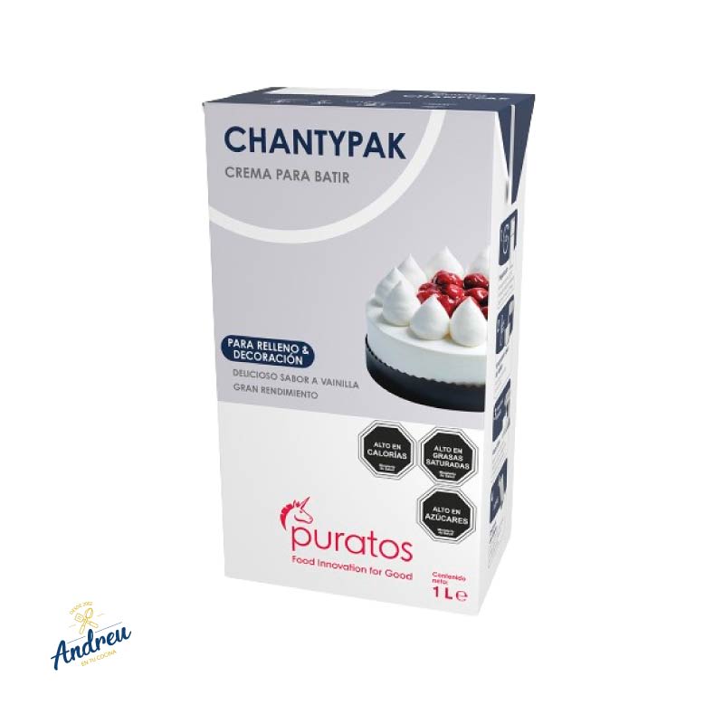 CREMA VEGETAL PURATOS CHANTYPAK (12 U) X 1 UNID1