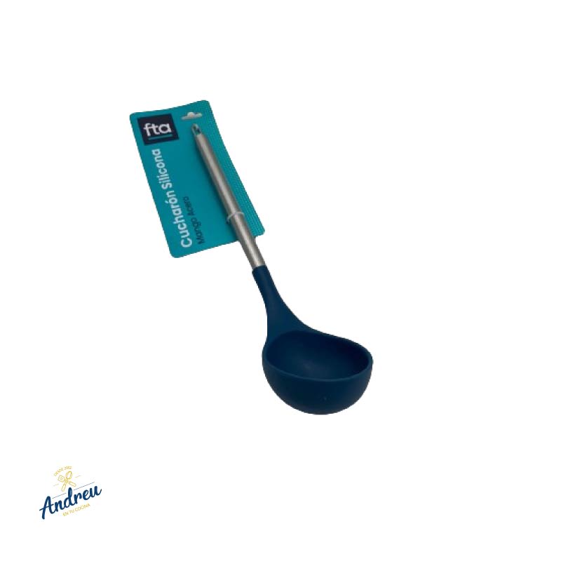 CUCHARÓN SILICONA MANGO ACERO UNID2