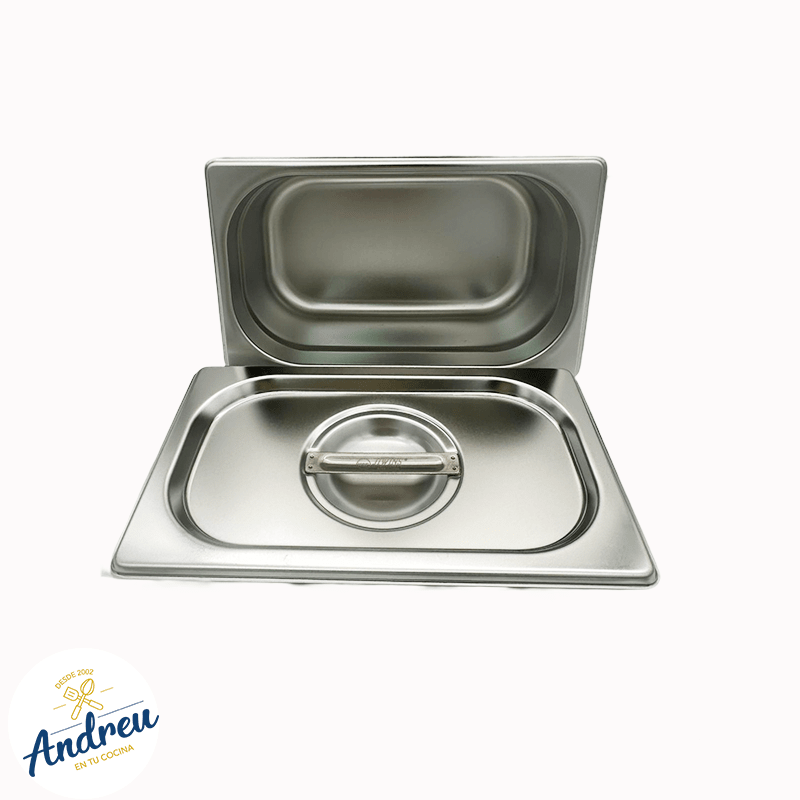DEPOSITO ACERO GASTRONOMICO 1/3 10CM CON/TAPA (325X176X100MM ) X 1 UNID3