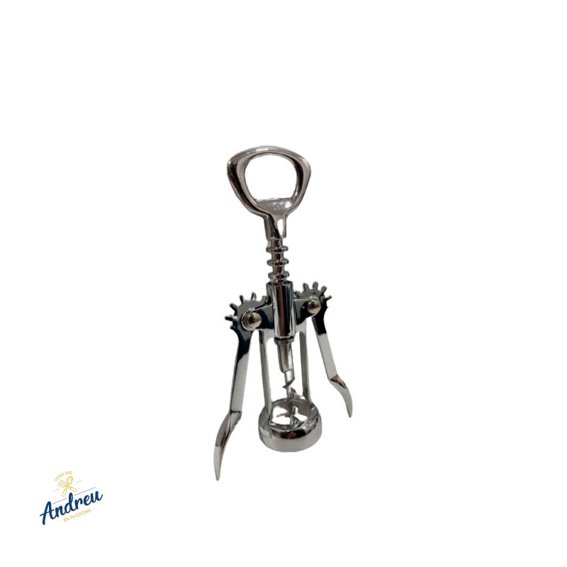 SACACORCHO ACERO PALANCA (DESTAPADOR METALTEX) X1 UNID1