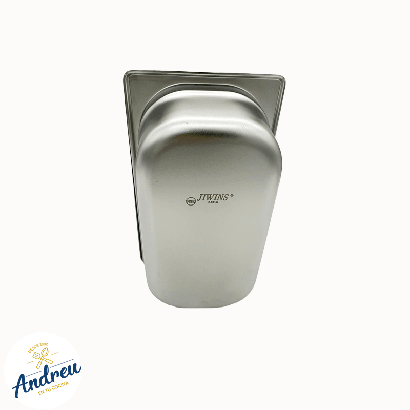 DEPOSITO ACERO GASTRONOMICO 1/4 15CM CON/TAPA (265X162X150 MM 3.7 LTS ) X 1 UNID4