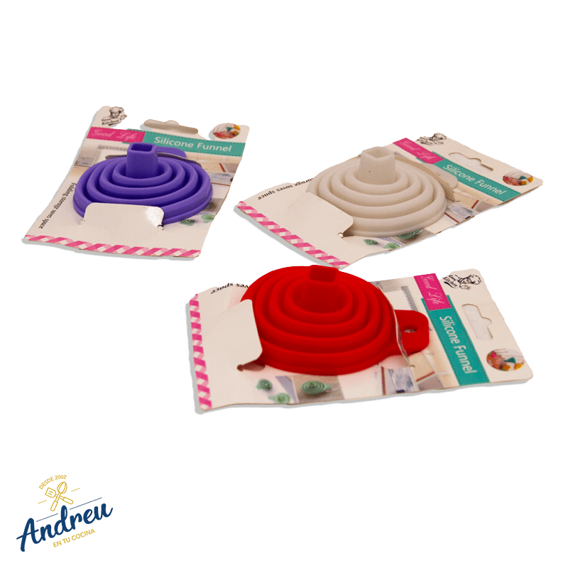 EMBUDO SILICONA 8X9 CM (SM 500468 PLEGABLE) X 1 UNID 0