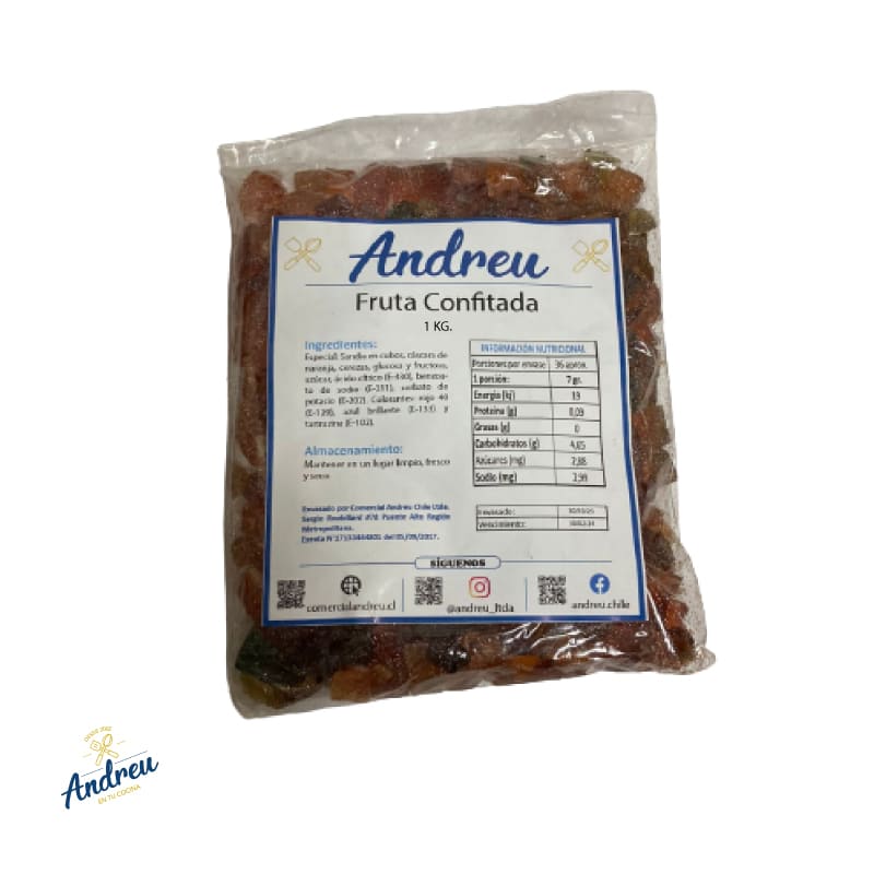FRUTA CONFITADA ESPECIAL CON MARRASQUINO ROCOFRUT  (10) X 1 KG1