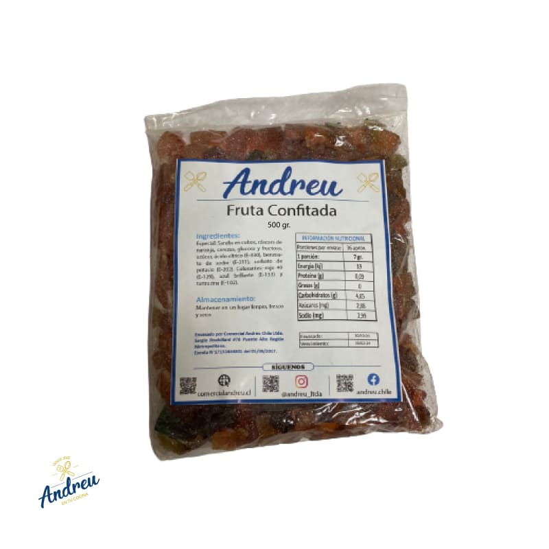 FRUTA CONFITADA ESPECIAL ( 500 GR) CON MARRASQUINO ROCOFRUT (10) X 500 GRS1