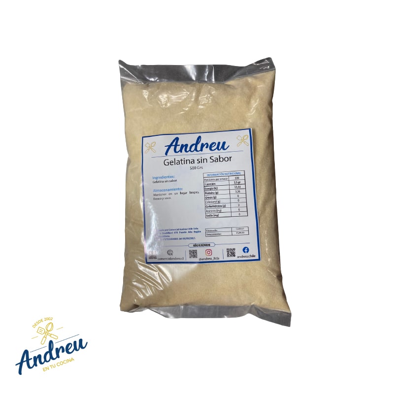 GELATINA SIN SABOR 180 BLOOM (25 K) X 1 KG1