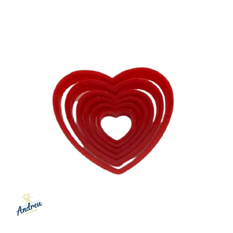 SET CORTADOR CORAZON ANDREU X6  KD150 UNID2