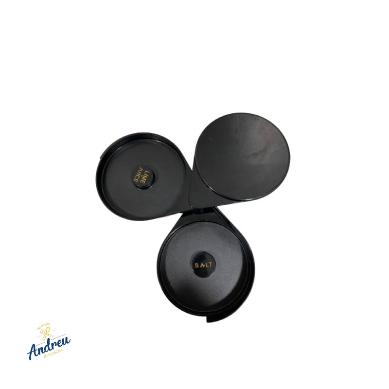 ORILLADOR BAR SAL/ÁZUCAR COPAS NEGRO UNID4