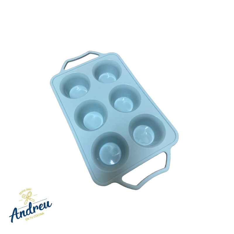 MOLDE 6 MUFFINS SILICONA 32X18X4CM UNID 1