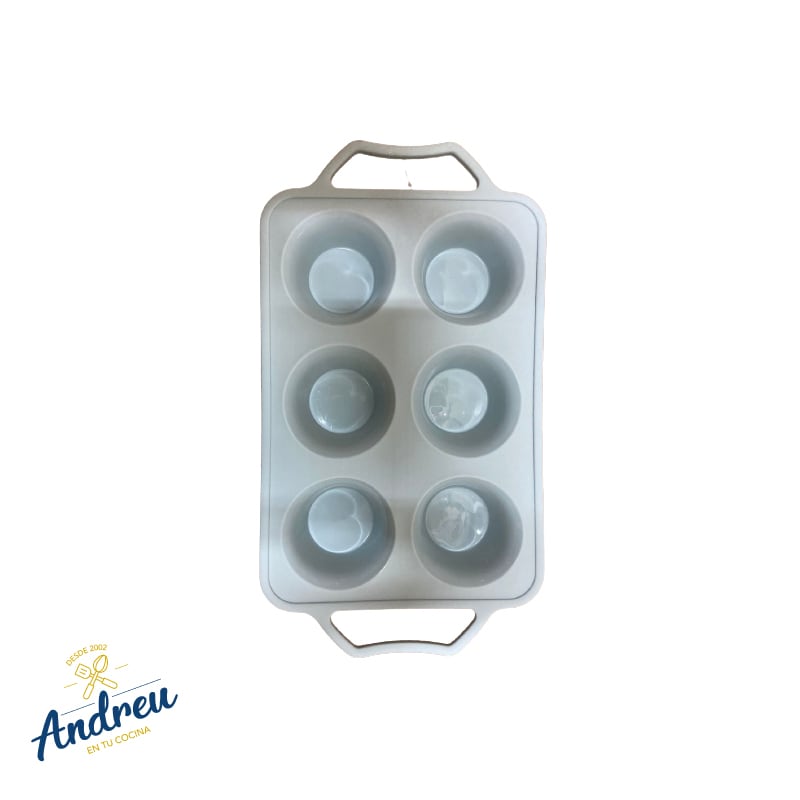 MOLDE 6 MUFFINS SILICONA 32X18X4CM UNID1