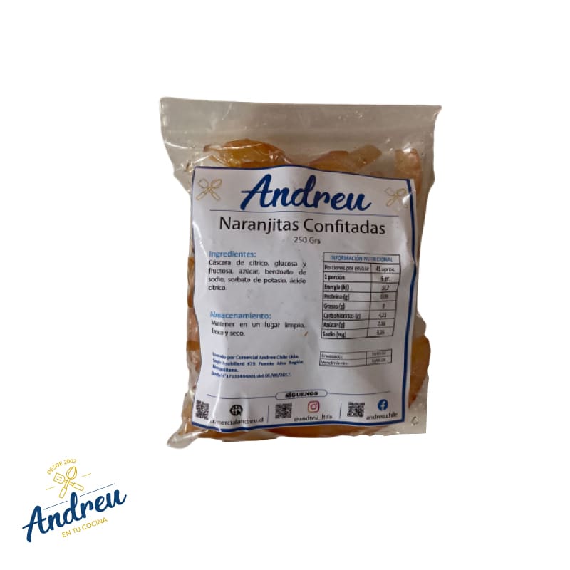 NARANJITAS CONFITADAS TIRITAS (8) X 125 GR1