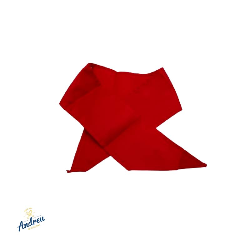 PAÑUELO CHEF GABARDINA ROJO X 1 UNID 1