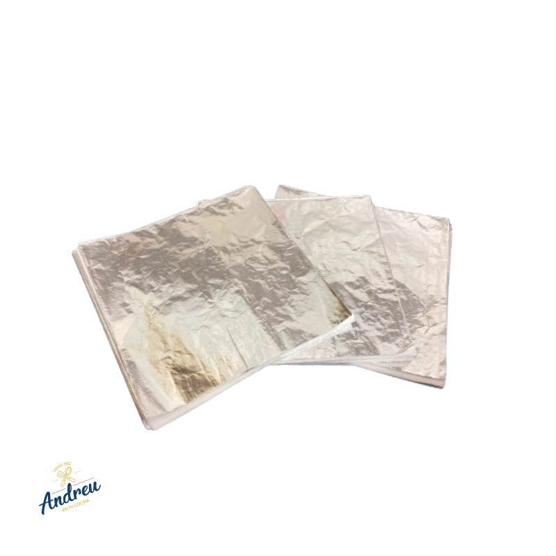 PAPEL METALICO ALFAJOR DORADO-PLATEADO 14X14 CM X50 UNID.1