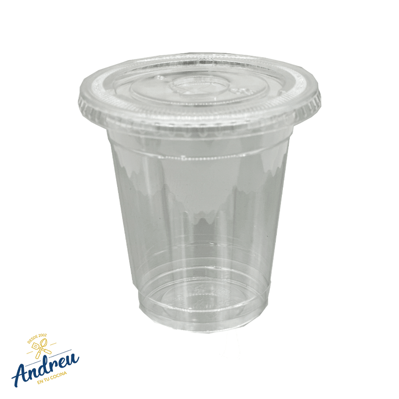 VASO PET 12 OZ  C/TAPA DOMO O LISA (1000 U) X 100 2