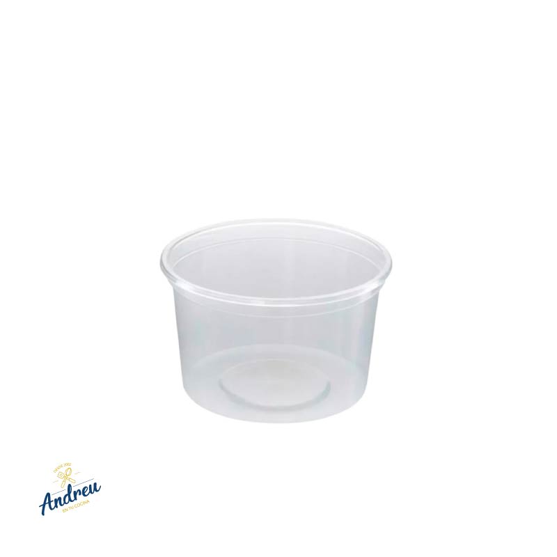 POTE TRANSPARENTE C/TAPA. 250CC (1X10) UNID1