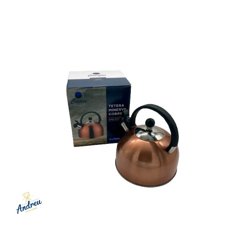 TETERA 3 LITROS ACERO CUISINE COBRE-BEIGE2