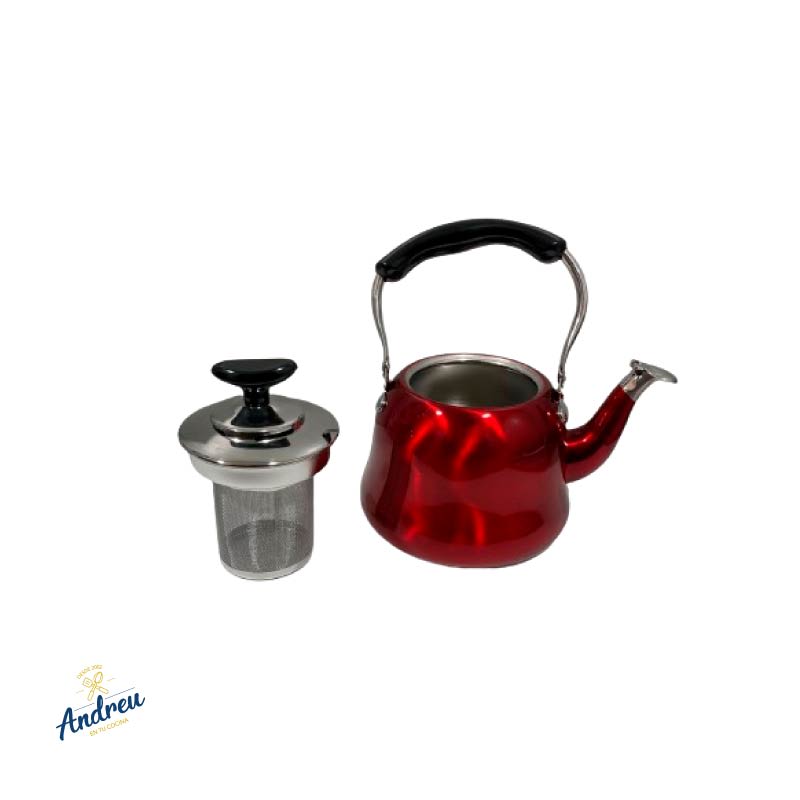 TETERA COLOR ROJO 1 LITRO WILLEM (SM 303536) X 1 UNID2