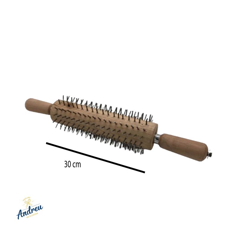 USLERO PICADOR 30 CM (MADERA MANGO ACERO C/RODAMIENTO) X 1 UND1