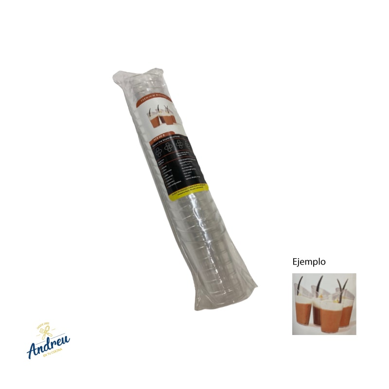 VASO ACRÍLICO POSTRE 60ML-(69 PQ) X (20 UNID) X 1 U3