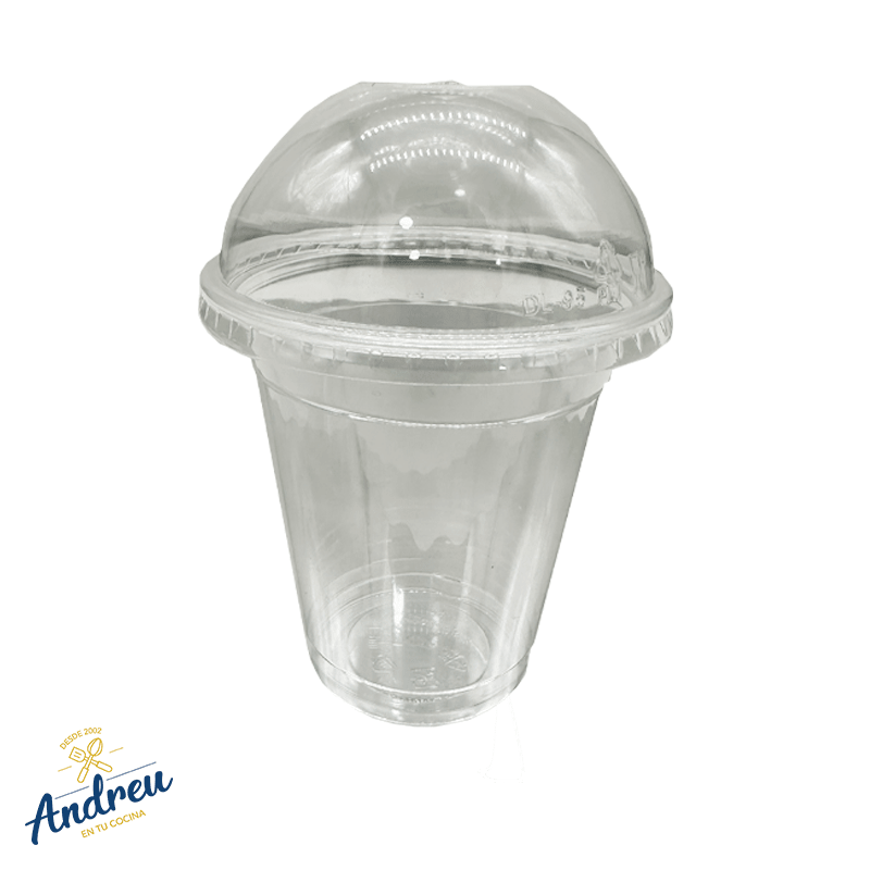 VASO PET 12 OZ  C/TAPA DOMO O LISA (1000 U) X 1002