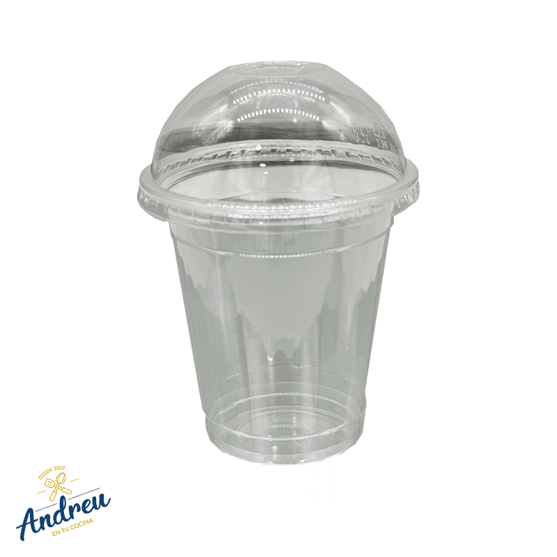 VASO PET 12 OZ  C/TAPA DOMO O LISA (1000 U) X 1001