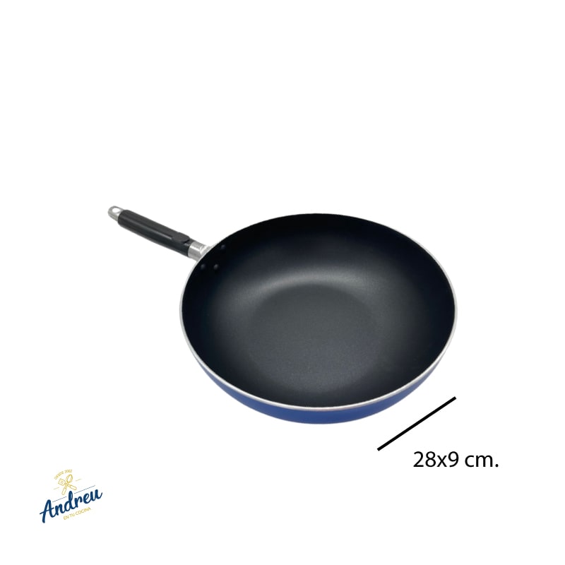 WOK AZUL 28X9 CM UNID 1