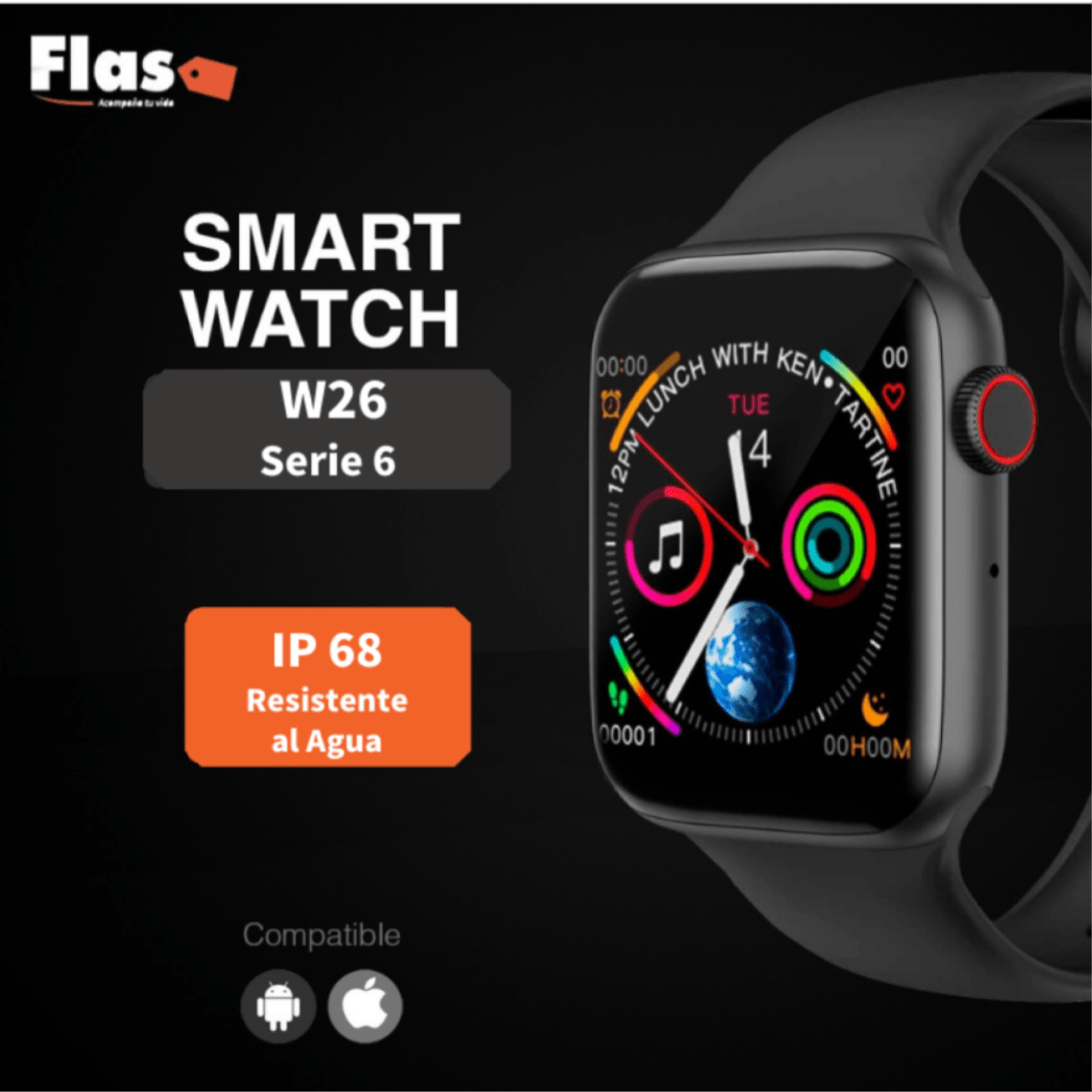 SMART WATCH W26 SERIE 6 2020 | Flas