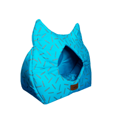 SMART PET Cama Cubo Meow celeste - Talla única (gatos) SMART PET Cama Cubo Meow celeste - Talla única (gatos)