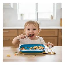 Plato De Vajilla Mas Cubiertos Para Niños Muchkin