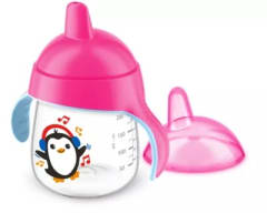 Vaso Penguin 260 Ml Rosa - Avent Pingüino