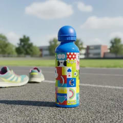 Botella Aluminio Niños Disney 100 Años De 500ml Original