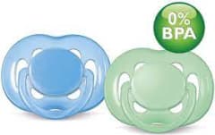 Pack Chupetes free flow azul y verde