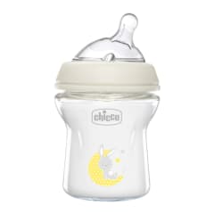 Mamadera Chicco Natural Feeling Vidrio 150ml 0m Blanco Vetro Glass