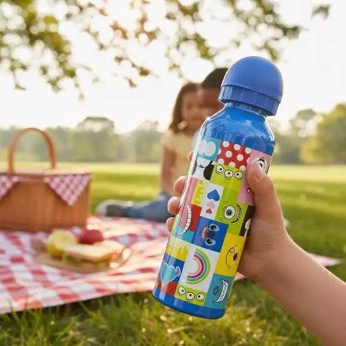 Botella Aluminio Niños Disney 100 Años De 500ml Original2