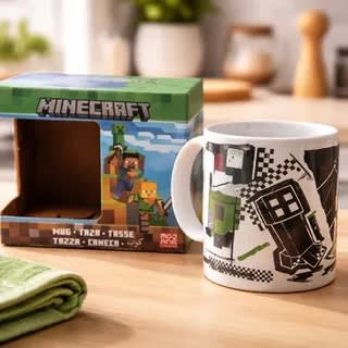 Taza / Tazones Porcelana Minecraft 320 Ml1