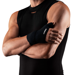 MUÑEQUERA UNIVERSAL BOOMERANG CON DEDO (ABIERTA)