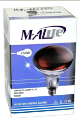 AMPOLLETA INFRAROJA 250W