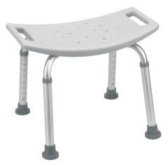 Silla De Ducha Sin Respaldo Regulable De Aluminio