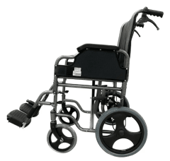 Silla De Ruedas Geriátrica Acero Plegable Desmontable