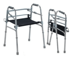 Andador Ortopédico Plegable Con Asiento En Aluminio
