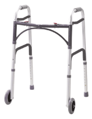Andador Ortopédico Plegable De Aluminio Ruedas Hasta 130 Kg
