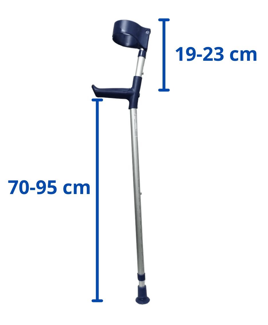 Bastón Canadiense  Doble regulación Codera móvil marca Coopers - Aluminio - Cod 1281