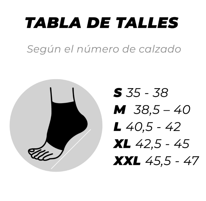 TOBILLERA C/ELASTICO EN OCHO T22
