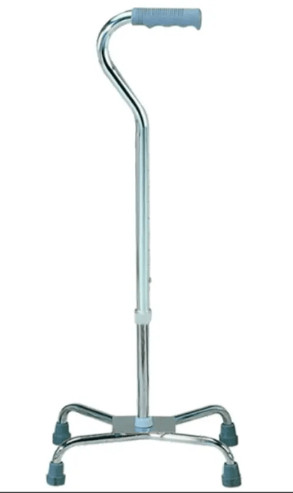 Caña Cuadruple De Aluminio Base Grande Mango Curvo (c.921)2