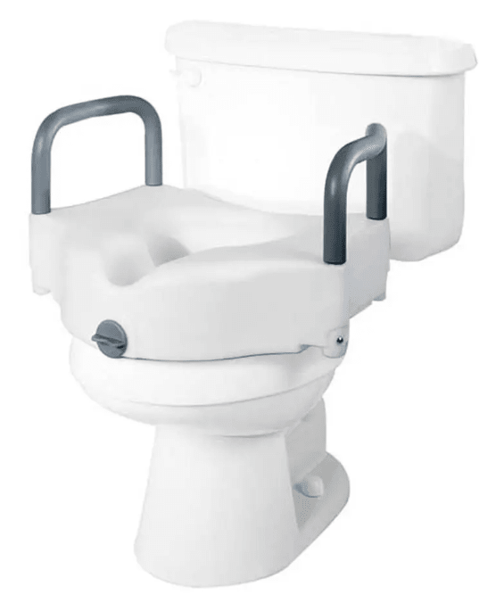 Alza Baño Con Apoyabrazos Desmontables Para Inodoros Wc1