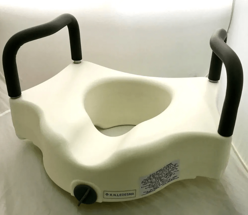 Alza Baño Con Apoyabrazos Desmontables Para Inodoros Wc3
