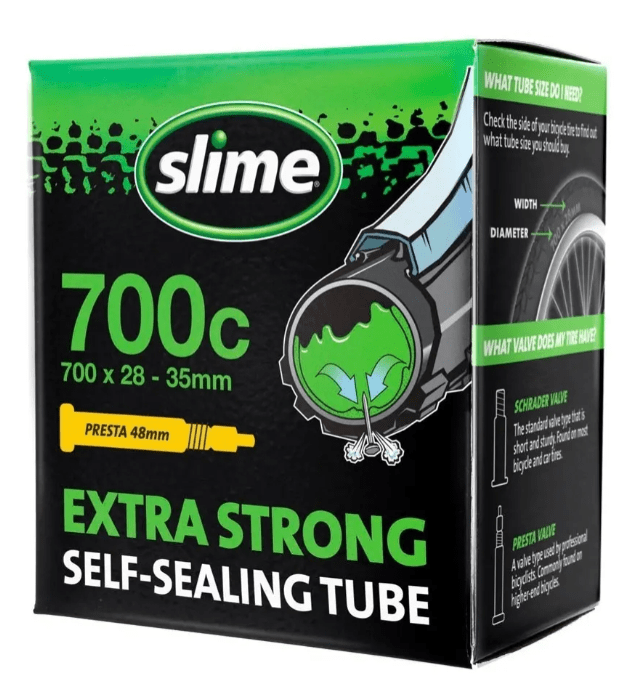 Camara Bicicleta Impinchable 700x28, Slime F/v Presta1
